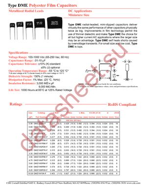 DME4W1K datasheet  